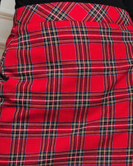 Gift For Me Plaid Mini Skirt Oshnow