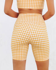 Gingham Gal Biker Shorts - SALE Oshnow