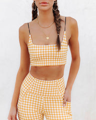 Gingham Gal Sports Bra - SALE Oshnow