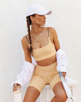 Gingham Gal Sports Bra - SALE Oshnow