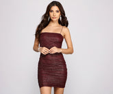 Girly In Glitter Mesh Mini Dress Oshnow
