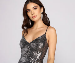 Glam Queen Sequin Mini Dress Oshnow