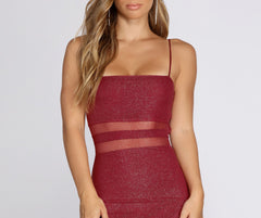 Glimmer And Glitter Mini Dress Oshnow