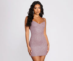 Glitter Goals Mini Dress Oshnow