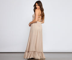 Go With The Flow Smocked Maxi Dress Oshnow