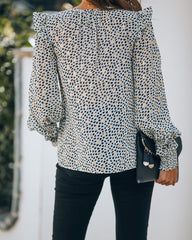 Good As Gold Smocked Ruffle Blouse Oshnow