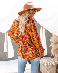 Good Natured Printed Tassel Top Oshnow
