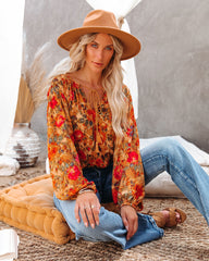 Good Natured Printed Tassel Top Oshnow