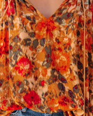 Good Natured Printed Tassel Top Oshnow