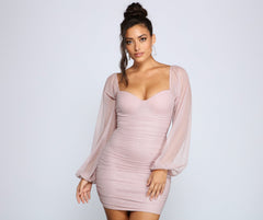 Gorgeous And Glitzy Bodycon Dress Oshnow