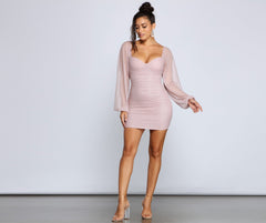 Gorgeous And Glitzy Bodycon Dress Oshnow