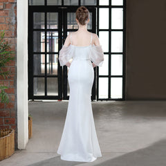 Grace Mesh Trim Sleeve Dress Oshnow