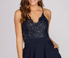 Graced In Lace Skater Dress Oshnow