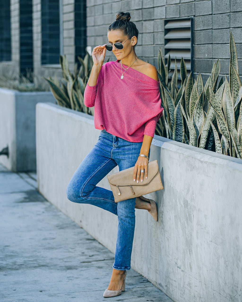 Grateful Dolman Knit Top - Wine Oshnow