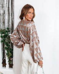 Greatest One Sequin Bodysuit - Multi Oshnow