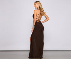 Gretchen Formal Lace-Up Dress Oshnow