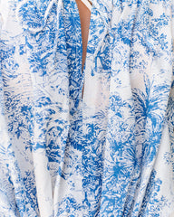 Guidance Cotton Printed Drawstring Top Oshnow