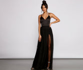 Haisley Formal Tulle And Satin Dress Oshnow