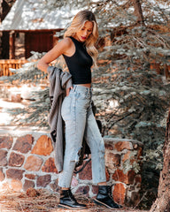 Halo Seamless Crop Top - Black Oshnow