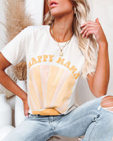 Happy Mama Sunburst Cotton Blend Tee Oshnow
