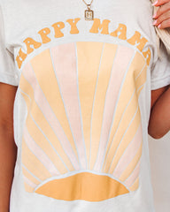 Happy Mama Sunburst Cotton Blend Tee Oshnow