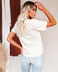 Happy Mama Sunburst Cotton Blend Tee Oshnow