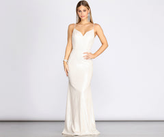 Harley Formal Knot Glitter Dress Oshnow