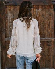 Harper Polka Dot Billowed Blouse Oshnow