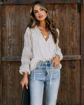 Harper Polka Dot Billowed Blouse Oshnow