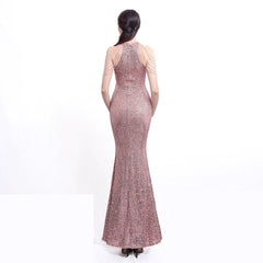 Harper formal sequin halterneck dress Oshnow