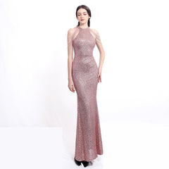 Harper formal sequin halterneck dress Oshnow