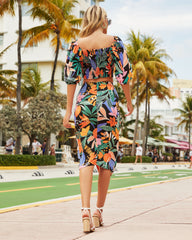 Havana Nights Wrap Midi Skirt Oshnow