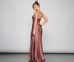Hazel-Anne Formal Ruched Mermaid Dress Oshnow