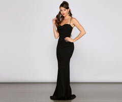 Hazel Formal Lace-Up Back Mermaid Dress Oshnow