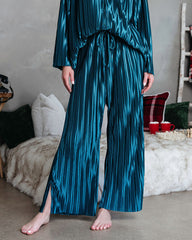 Hey Honey Plisse Pants - Teal