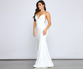 Holly Lace-Up Back Mermaid Dress Oshnow