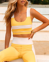 Honey Colorblock Sports Bra Oshnow