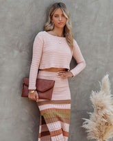 How Sweet Cotton Blend Cropped Sweater Oshnow