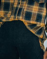 Hudson High Rise Faux Suede Legging - Black Oshnow