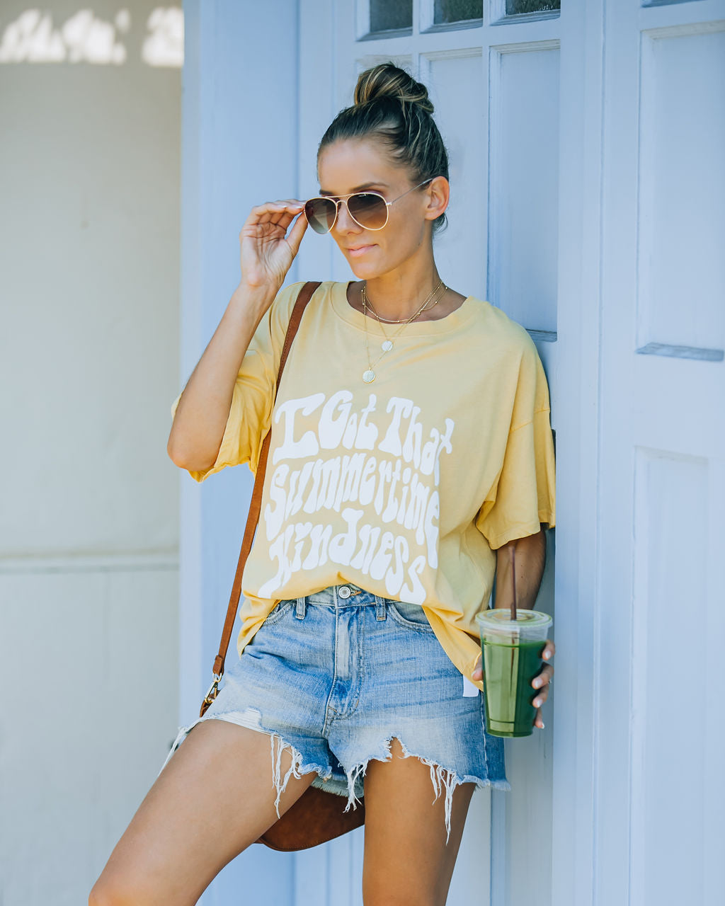 I Got That Summertime Kindness Cotton Tee Oshnow