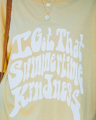 I Got That Summertime Kindness Cotton Tee Oshnow