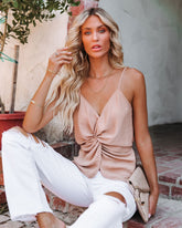 I'm Yours Twist Tank - Ginger Oshnow