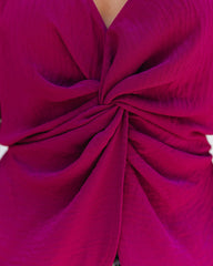 I'm Yours Twist Tank - Sangria Oshnow