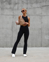 Maverick Criss Cross Pants - Black