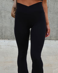 Maverick Criss Cross Pants - Black