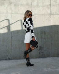 Betsey Pleated Mini Skirt - White