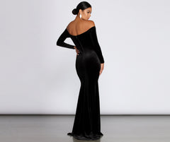 Ida Velvet Formal Gown Oshnow