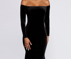 Ida Velvet Formal Gown Oshnow