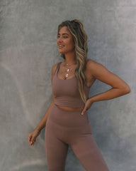 In Motion Sports Bra - Latte Oshnow