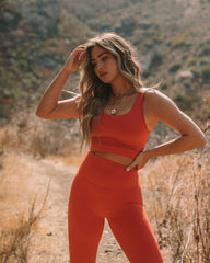 In Motion Sports Bra - Terracotta Oshnow